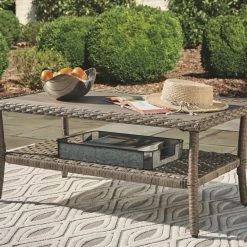Signature Design By Ashley® Outdoor Sets Clear Ridge - Light Brown - 3 Pc. - Lounge Set