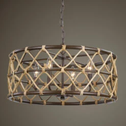 Promo ❤️ Accessories Uttermost Hilo 4 Light Drum Pendant 🥰 12 Accessories Uttermost Hilo 4 Light Drum Pendant