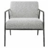 Chairs Uttermost Brisbane Light Gray Accent Chair