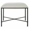 Benches Uttermost Avenham Small Black Framed Bench