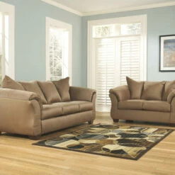 Ashley Furniture Darcy - Loveseat Contemporary - Stationary Loveseats
