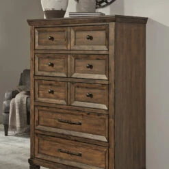 Ashley Furniture Royard - Warm Brown - Five Drawer Chest Chests