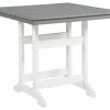 Ashley Furniture Tables Transville - Gray/white - Square Counter Tbl W/umb Opt