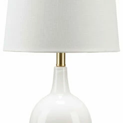 Ashley Furniture Arlomore - White - Glass Table Lamp (1/cn) Accessories