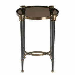 Uttermost Thora Brushed Black Accent Table Tables