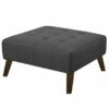 Emerald Home Ottomans Binetti Ottoman-Charcoal