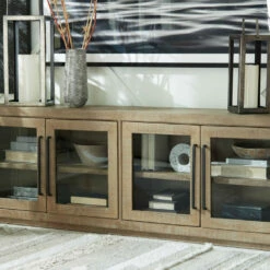 Ashley Furniture Waltleigh - Distressed Brown - Accent Cabinet Cabinets