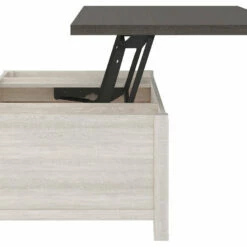 Ashley Furniture Dorrinson - White / Black / Gray - Lift Top Cocktail Table Tables