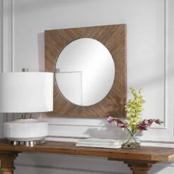 Accessories Uttermost Uma Wooden Square Mirror