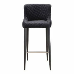 Moe's Home Collection Etta Barstool Dark Grey Stools