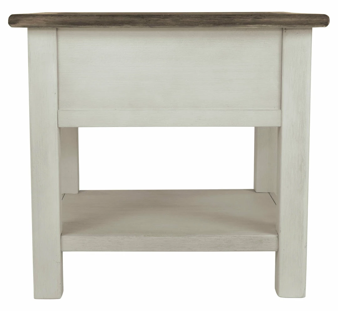 New 😀 Ashley Furniture Bolanburg - White / Brown / Beige - Chair Side End Table - Door ⭐ 11 Ashley Furniture Bolanburg - White / Brown / Beige - Chair Side End Table - Door