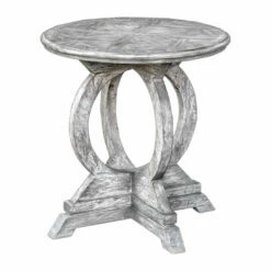 Tables Uttermost Maiva White Side Table