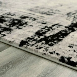 Ashley Furniture Zekeman - Black/cream/gray - Medium Rug Accessories