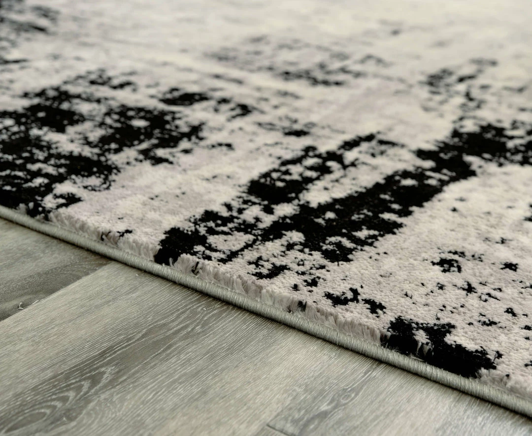 Outlet ๐ Ashley Furniture Zekeman - Black/cream/gray - Medium Rug Accessories ๐ 4 Ashley Furniture Zekeman - Black/cream/gray - Medium Rug Accessories