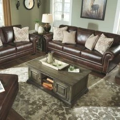 Ashley Furniture Roleson - Walnut - Queen Sofa Sleeper