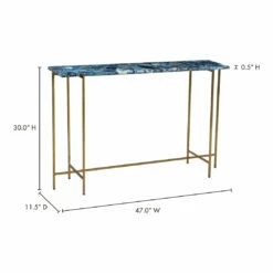 Moe's Home Collection Tables Blue Agate Console Table