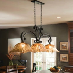 Uttermost Vetraio 3 Lt Bronze Kitchen Island Light