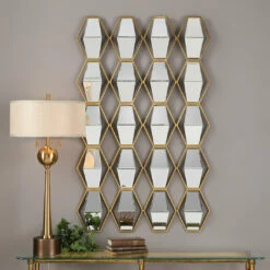 Accessories Uttermost Jillian Mirrored Wall Art