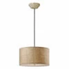 Accessories Uttermost Dafina 3 Light Burlap Drum Pendant