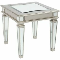 Ashley Furniture Tessani - Silver - Rectangular End Table Tables