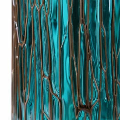 Uttermost Almanzora Teal Glass Candleholders S/2