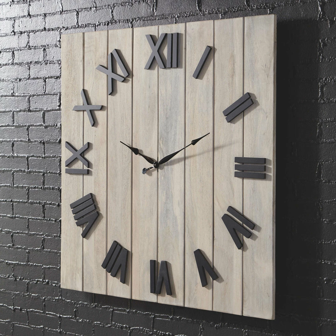 Promo ๐ Ashley Furniture Bronson - Whitewash/black - Wall Clock Accessories ๐ 5 Ashley Furniture Bronson - Whitewash/black - Wall Clock Accessories