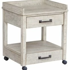 Ashley Furniture Cabinets Carynhurst - Whitewash - Printer Stand