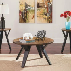Ashley Furniture Tables Ingel - Brown / Beige - Occasional Table Set (3/cn)