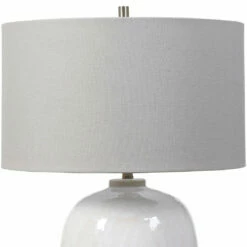 Uttermost Winterscape White Glaze Table Lamp Accessories