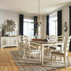 Ashley Furniture Realyn - Chipped White - Rect Dining Room Ext Table Tables