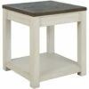 Ashley Furniture Bolanburg - Brown/white - Square End Table