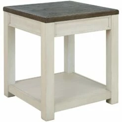 Ashley Furniture Bolanburg - Brown/white - Square End Table
