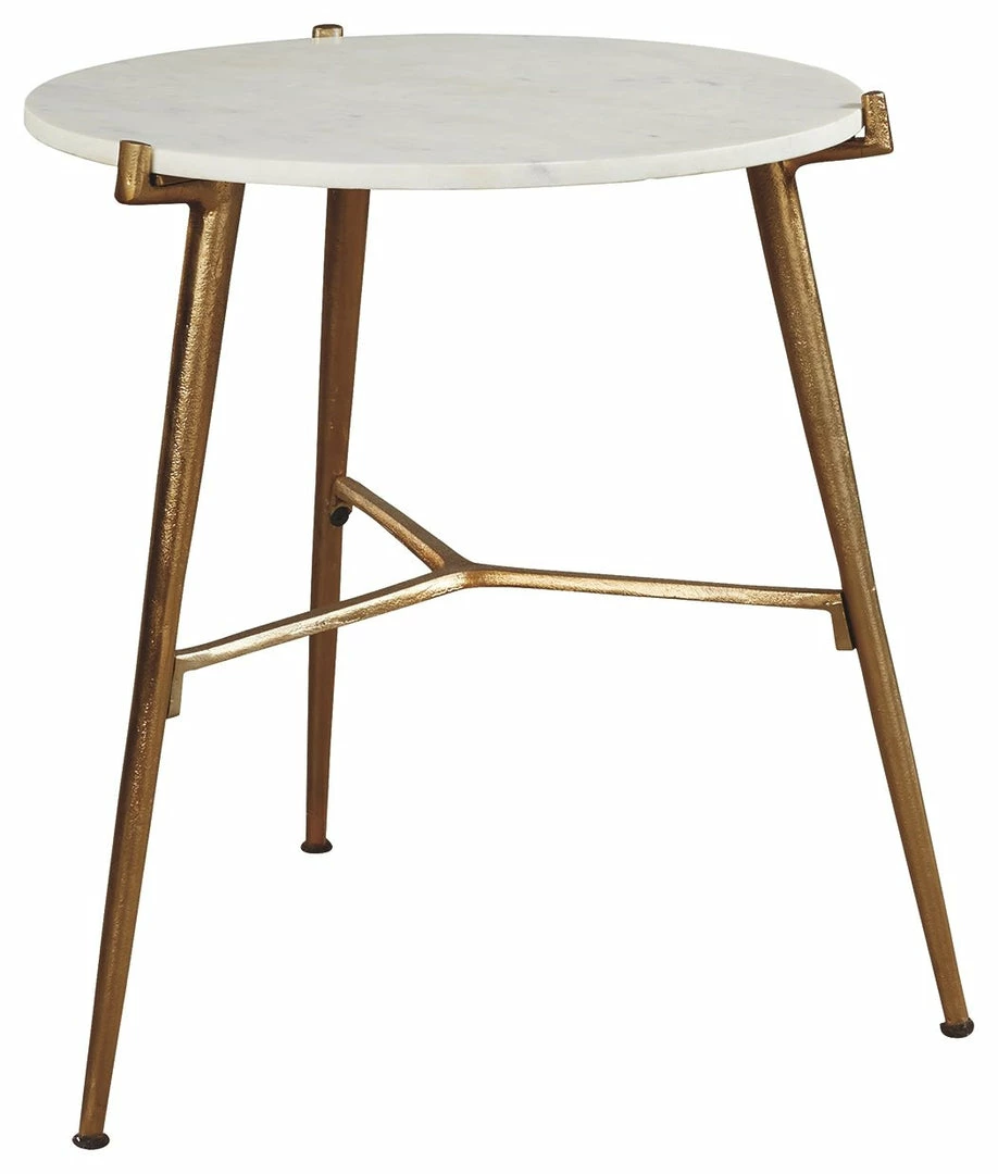 Brand new ๐ Ashley Furniture Tables Chadton - White/gold Finish - Accent Table โ 3 Ashley Furniture Tables Chadton - White/gold Finish - Accent Table