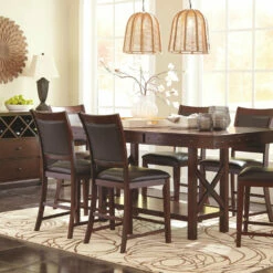 Flash Sale 👍 Ashley Furniture Collenburg - Dark Brown - Upholstered Barstool (2/cn) ✨ 10 Ashley Furniture Collenburg - Dark Brown - Upholstered Barstool (2/cn)