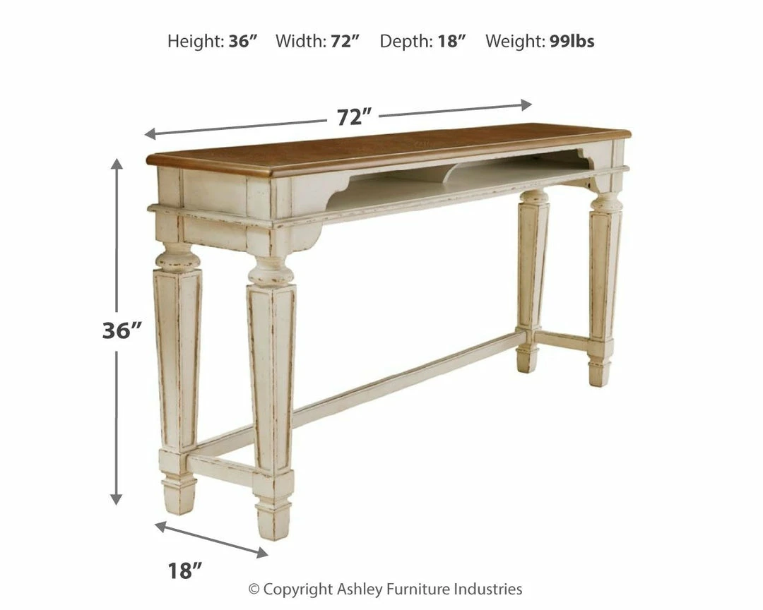 Budget ✔️ Signature Design By Ashley® Realyn - White - 4 Pc. - Long Counter Table, 3 Swivel Stools 😀 10 Signature Design By Ashley® Realyn - White - 4 Pc. - Long Counter Table, 3 Swivel Stools