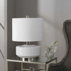 Coupon 🥰 Accessories Uttermost Sailor Stripe White Table Lamp 🔔 15 Accessories Uttermost Sailor Stripe White Table Lamp