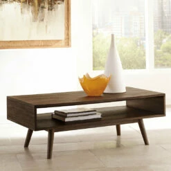 Ashley Furniture Kisper - Dark Brown - Rectangular Cocktail Table