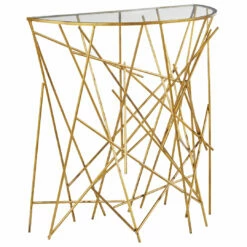 Tables Uttermost Philosopher Gold Console Table