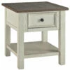 Ashley Furniture Tables Bolanburg - White / Brown / Beige - Rectangular End Table