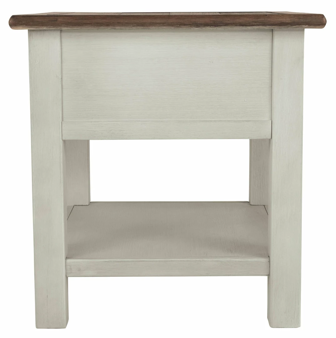 New 😀 Ashley Furniture Bolanburg - White / Brown / Beige - Chair Side End Table - Door ⭐ 15 Ashley Furniture Bolanburg - White / Brown / Beige - Chair Side End Table - Door
