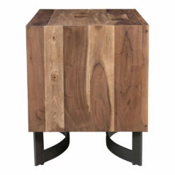 Moe's Home Collection Nightstands Bent Nightstand Smoked