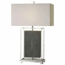 Accessories Uttermost Sakana Gray Textured Table Lamp