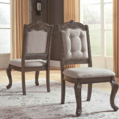 Ashley Furniture Charmond - Brown - Dining Uph Side Chair (2/cn) Chairs