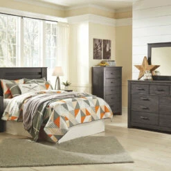 Brand new 🔔 Ashley Furniture 👗 Dressers Brinxton - Charcoal - 👗 Dresser, Mirror 💯 16 Ashley Furniture Dressers Brinxton - Charcoal - Dresser, Mirror