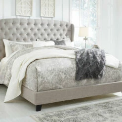 Ashley Furniture Jerary - Wingback - Upholstered Bed Beds