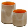 Table Decor Uttermost Tangelo Beige Orange Vases, S/2