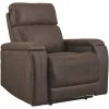 Ashley Furniture Reclining Furniture Rowlett - Walnut - Pwr Recliner/adj Headrest