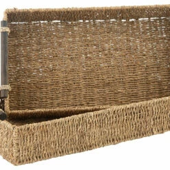 Ashley Furniture Halima - Tan - Tray Set (2/cn) - Seagrass