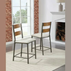 Signature Design By Ashley® Stellany - Dark Brown - 9 Pc. - Counter Table, 8 Upholstered Barstools Dining Room Sets
