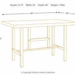 Promo ✨ Ashley Furniture Tables Kavara - Light Brown - Rect Dining Room Counter Table 💯 16 Ashley Furniture Tables Kavara - Light Brown - Rect Dining Room Counter Table